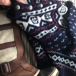 Ralph Lauren 100%wool hand knit fair isle Nordic sweater. Apre ski
